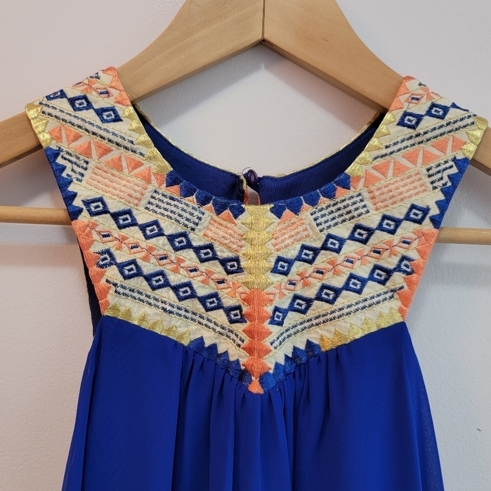 City Studio Sleeveless Embroidered  Dress Size XS - Picture 4 of 5
